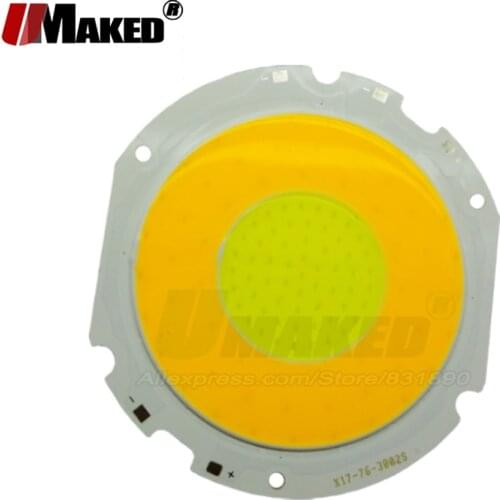 UMAKED 2Pcs Double Color LED light Beads 30W Dia76mm Dimmable COB Ball Integrated SMD diodes for LED Bulb spotlight Ceiling Lamp