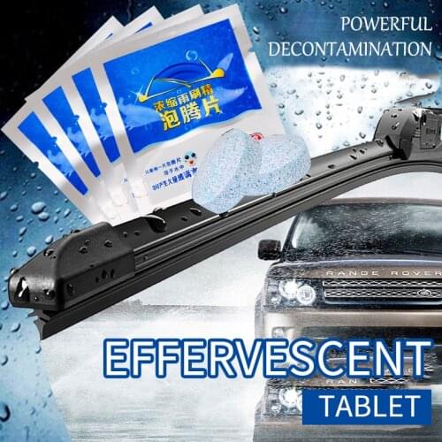 20/50/100/200Pcs Car Solid Cleaner Effervescent Tablets Spray Cleaner Car Window Windshield Glass Cleaning Auto Accessories