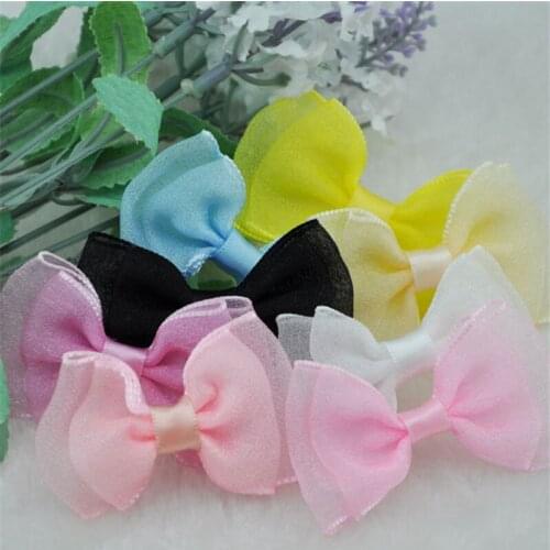 20pcs Fancy Organza ribbon bow wedding baby doll appliques Lots U pick A003