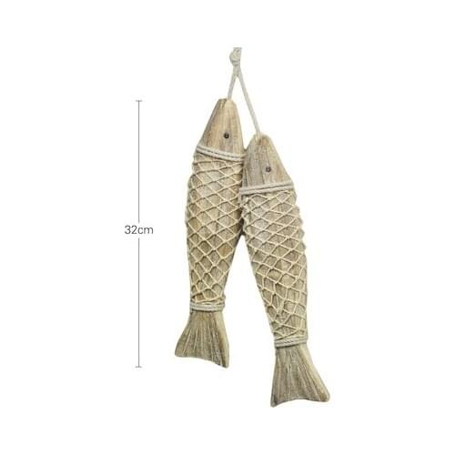 Antique wooden creative fish hanging wall dining room home wall decoration crafts room lovely statues Home decoration dies