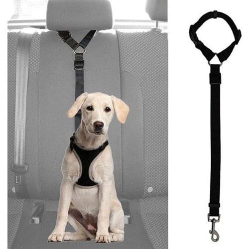 HOT Pet Cat Dog Safety Vehicle Car Ears Seat Belt Mascots Dog Belt Harness