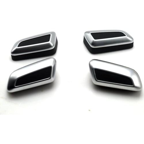 For Audi A4 B6 A6 c6 chrome seat regulator chrome plated knob switch button For Audi C6 Q5 Q7 B6 B7 816 817 818 819
