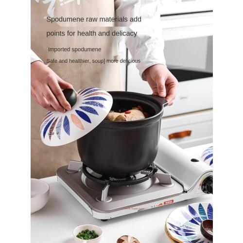 Casserole for Making Soup Household High Temperature Resistant Stew Pot Gas Stove Dedicated Small Casserole Stew Pot Ceramic Pot