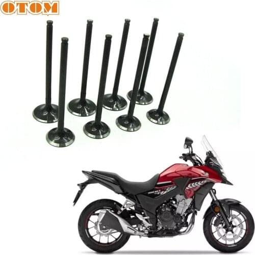 OTOM Motorcycle Intake Valve and Exhaust Valves Set For Honda CB500 500X CB500F BMW T500GS Off Road Dirt Bike Engine Spare Parts