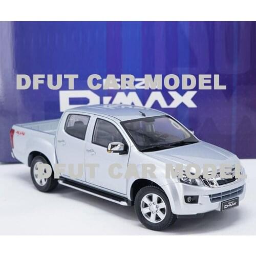Diecast 1:18 D-MAX Pickup Model Diecast Metal Alloy Car Model Toy Gift For Collection With Free Shipping