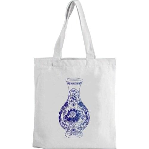 2021 New Canvas Bag Comic Print Canvas Bag Large Capacity New White Fashion Leisure Environment-friendly Shopping Bag