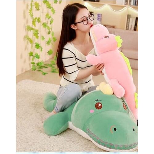 About 80cm cartoon dinosaur plush toy down cotton soft doll pillow toy Christmas gift b1488