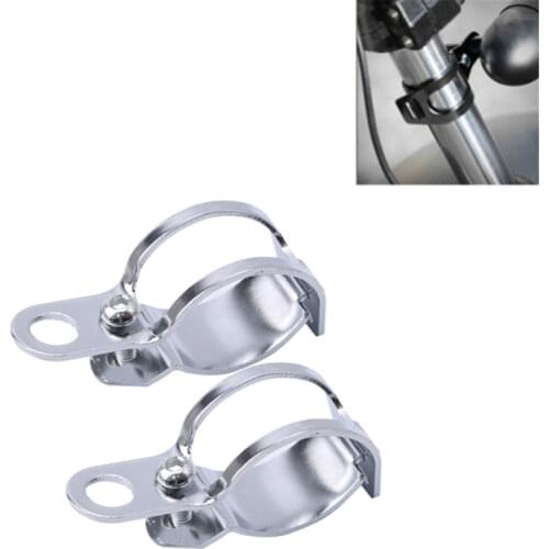 Motorcycle Turn Signals Relocation Fork Clamps Bracket 2 pcs/set Mount Light Holder Lamp Brackets