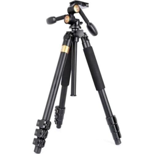 Professional Q620 4-Section Folding Legs Heavy Duty Aluminum Alloy Tripod With Three-Dimensional Damping Tripod Heads