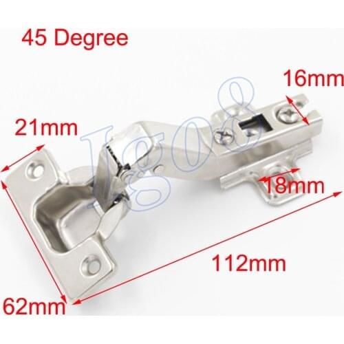 Steel 45 Degree Cabinet Door Hinges 2PCS on Discount