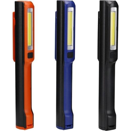 SANYI COB+XPE LED Magnetic Working Inspection Flashlight Pen Clip Hand Torch USB Charging Camping Lanterna For Outdoor