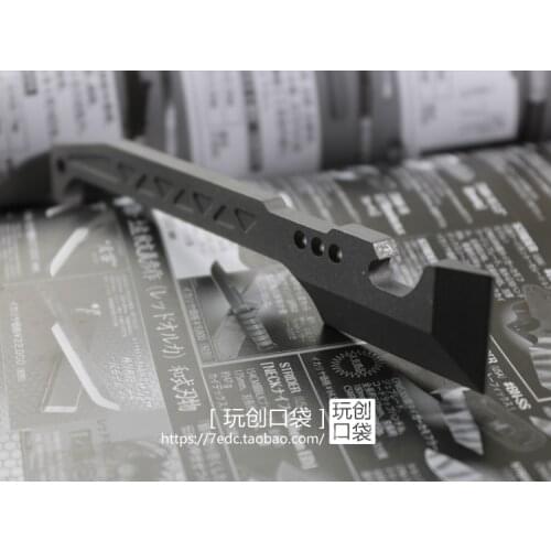 Titanium tactical crowbar outdoor multi-function opener with EDC tools