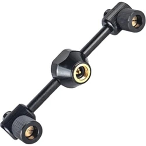 Outdoor Camping Stove Adapter 1 for 2 Outputs Aluminium Alloy Air Tank