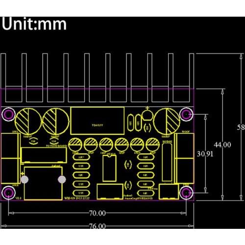 1 PC TDA7377 Power Amplifier 2.1 DIY kit 3 Channel Sound Audio AMP Board 12-18V DC