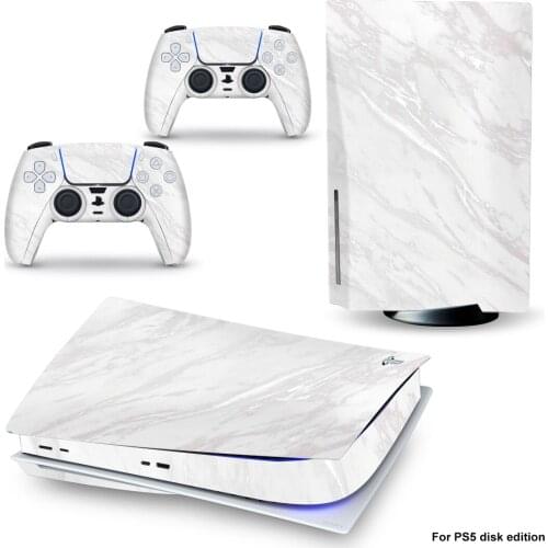 Marbling PS5 Standard Disc Edition Skin Sticker Decal Cover for PlayStation 5 Console & Controller PS5 Skin Sticker Vinyl