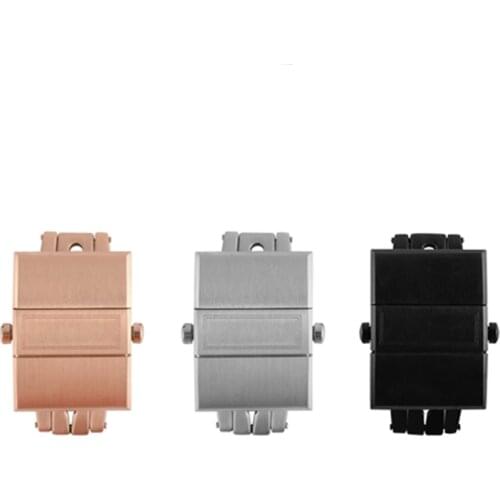 20MM Silver RoseGold Black Stainless Steel Butterfly Buckle Clasp For Ulysse Nardin Strap Watch Buckle With engraving