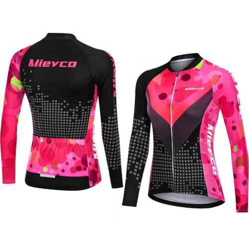 Women Spring Autumn Road Cycling Jersey Long Sleeve Mountain Racing Bicycle Clothing Ropa Ciclismo Top Quality Bicycle Jacket