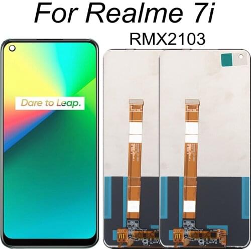 6.50" LCD FOR Realme 7i LCD Display Touch Screen Digitizer Assembly Replacement parts For Realme RMX2103 LCD