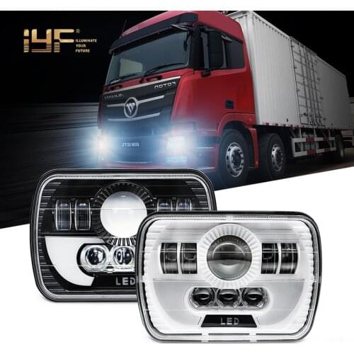 12V 24V 36V 7x6 5x7inchs LED Headlights Hi/Low Beam Sealed Beam Headlamp for Wrangler YJ Cherokee XJ Trucks PICKUP TRUCK