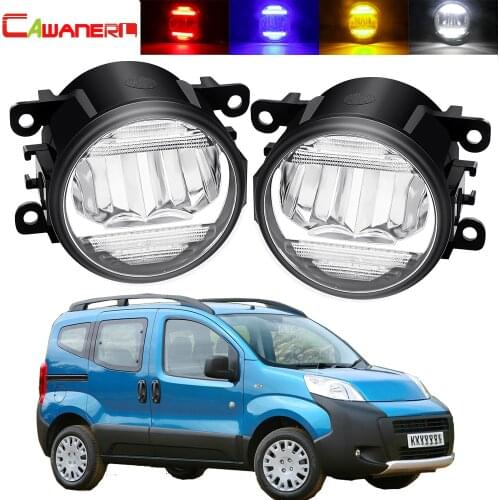 2in1 LED Fog Light + Daytime Running Lamp For Peugeot Bipper Tepee 2008-2018 Car H11 Front Bumper Fog Light DRL 30W 8000LM 12V