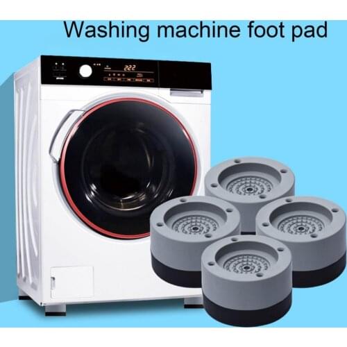 4PCS Anti Vibration Pads Washer Feet Pad Universal Washing Machine Anti-Skid Roller Kit Furniture Lifting Foot Base Pad Dryer
