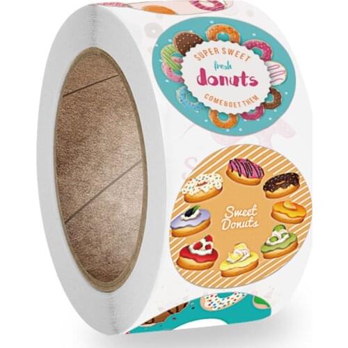 50-500pcs Happy Birthday Sticker Paper Adhesive Stickers Tape Label For Homemade Bakery Gift Packaging Scrapbooking Kids Party