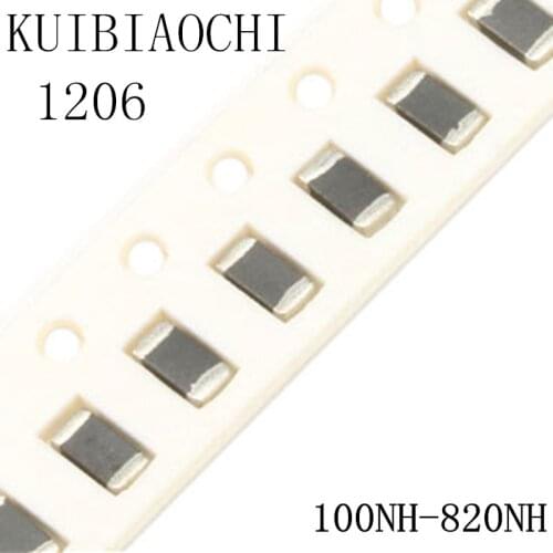 50pcs/lot 1206 SMD Inductor 100nH 120nH 150nH 180nH 220nH 270nH 330nH 390nH 470nH 560nH 680nH 820nH