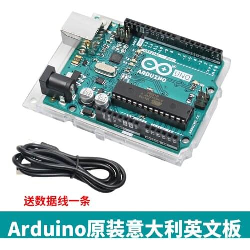 Arduino Uno R3 Development Board Origional Product Italy Import English Version AVR Single-Chip Module
