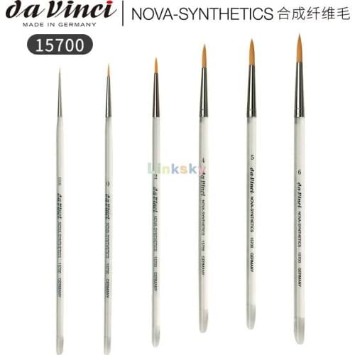 Da Vinci Nails Series NOVA 15700 Gel Technique Nail Brush, Round Extra Fine Synthetic with Plexiglass Handle,Art supplies