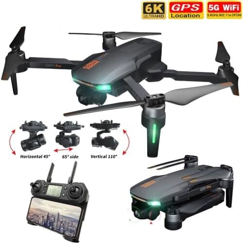 GD91 Pro Drone 6K GPS 5G WiFi 3 axis Gimbal Camera Brushless Motor 4K HD Camera 5G Wifi GPS Profesional Dron RC Helicopter