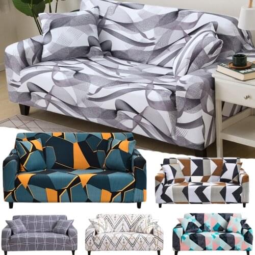 Stretch sofa covers for living room elastic spandex slipcover sectional corner sofa covers 1/2/3/4-seater