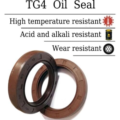 Fluorine Rubber TG4 Skeleton Oil Seal Brown FKM Three Lip Rubber Gaskets ID 140mm