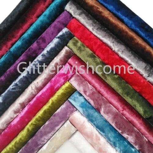 Glitterwishcome 21X29CM A4 Size Vinyl For Bows Velvet Fabric Sheets for Bows, GM3248A