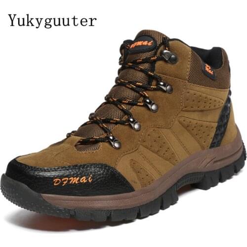 Men Women Hiking Shoes Outdoor Walking Jogging Trekking Boots Mountain Climbing Sport Male Waterproof Sneakers Athletic Non-slip
