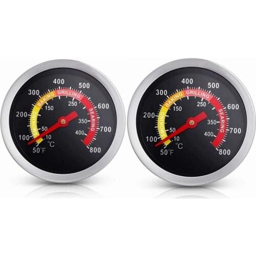 HOT BBQ Grill Temperature Gauge, Barbecue Charcoal Grill Smoker Temperature Gauge Pit BBQ Pizza Oven Thermometer