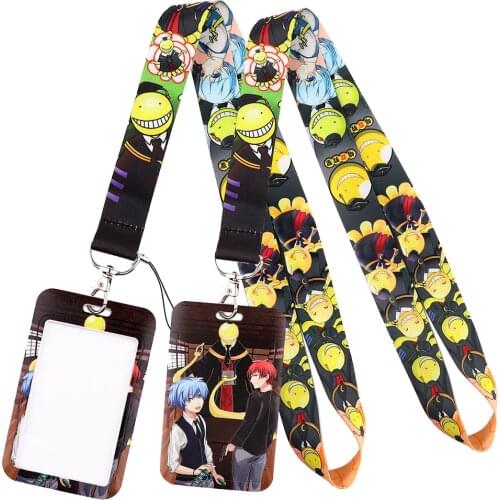 LT794 Assassination Classroom Neck Strap Lanyards Keychain Badge Holder ID Card Pass Hang Rope Lariat Lanyard Key Ring