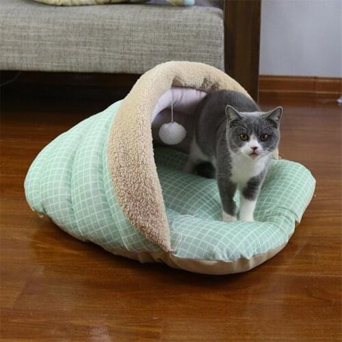 Small Dog Basket Cats Slipper Bed Comfortable Puppy Sleeping Cushion Pet Dog Beds Mat Lovely Soft Kennel Sofas S M L Size