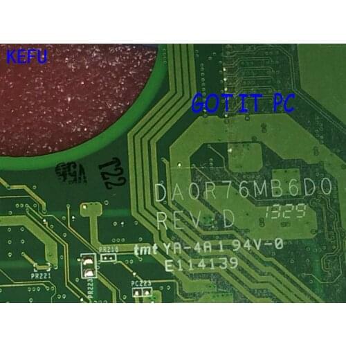 KEFU ,new item. 734004-501 DA0R76MB6D0 REV : D Laptop Motherboard For HP Pavilion 15-E /17-E NOTEBOOK PC ,ONBOARD A4 PROCESSOR