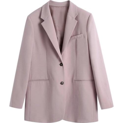 Fashion Spring Women Blazers Loose Design Jackets Work Office Lady Suit 2021 Slim Business Female Blazer Coat Outerwear Tops