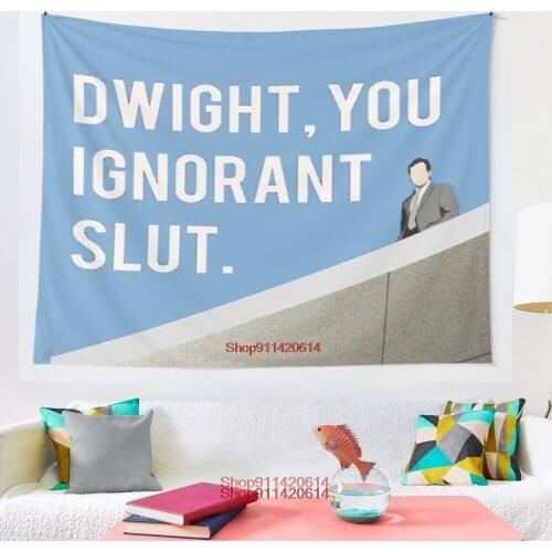 Dwight you ignorant slut tapestry witchcraft tapestry Bohemian decoration home decoration Hippie