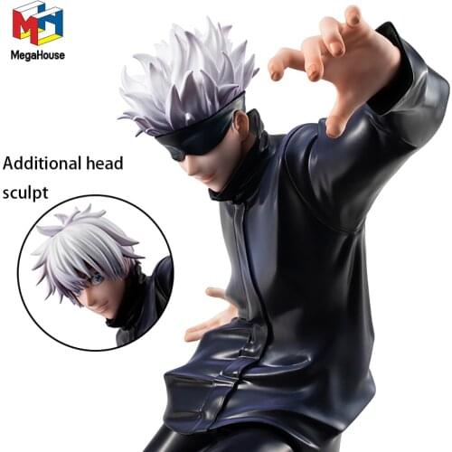 Original Megahouse Jujutsu Kaisen Gojo Satoru 23Cm Anime Statue Collectile Action Figure Model Toys with Pre-Sale Gifts