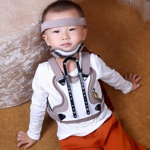 Child/adult neck support head and neck chest orthopedic torticollis brace cervical vertebra holder