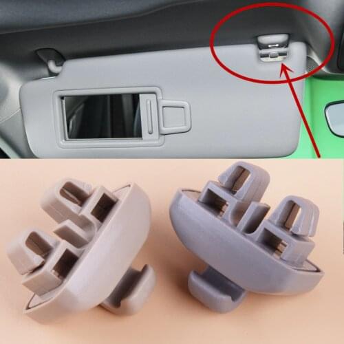 DWCX Front Sun Visor Clip Hanger Hook Cover Retainer Car Inner Sunvisor Retain Holder 4B0857562 fit for Audi TT A6 S6 2001-2005