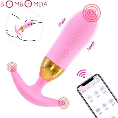 Bluetooth App Wearable Dildo Vibrator For Women Wireless Remote Eggs Vibrator Vibrating Panties Sex Toys For Couple Sex Shop