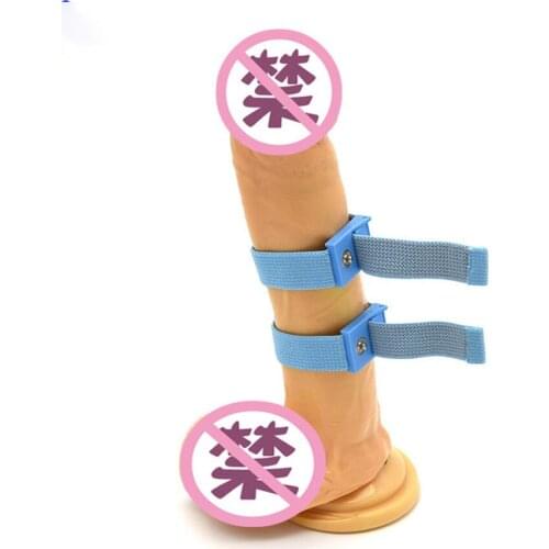 Ring004 Button connect Electro Shock Penis Ring SM Player DIY Electric Shock Sex Toys for Adult Game Medical Themed Toys