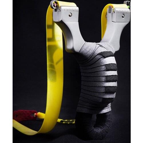 Slingshot Hunting Stainless Steel Catapult High Quality Shooting Sling Shot Outdoor Sport Game with Flat Rubber Band New