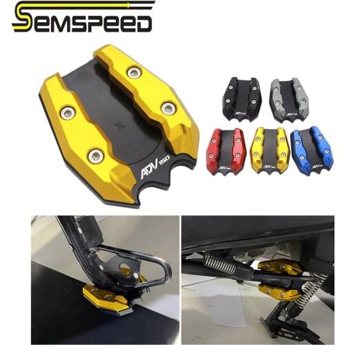 SEMSPEED 2020 New ADV150 logo For HONDA adv150 ADV 150 2019-2020 Motorcycle CNC Foot Kickstand Sidestand Extension Enlarge Stand
