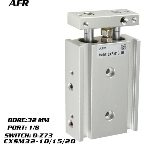 SMC Type Dual Rod Cylinder Basic TYPE double cylinder / double shaft cylinder CXSM32-10 CXSM32-15 CXSM32-20