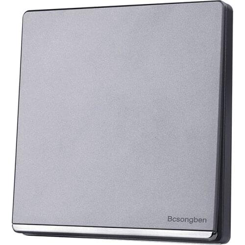 Standard switch push button light switch wall Silver gray Nordic simple style 1 Gang 2 Way Switch AC 110-250V J2-1K2