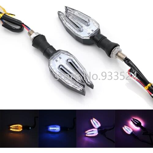 2pcs Motorcycle LED Turn Signal Light Indicator Lamp For Harley Honda Yamaha Suzuki Kawasaki Chopper Touring Cafe Racer Custom
